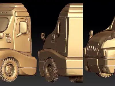 Truck Pendant 3D print model get