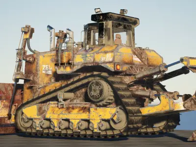 ZBL BullDozer v1 Low-poly 3D model