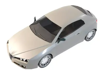 Alfa Romeo Brera Low-poly 3D model