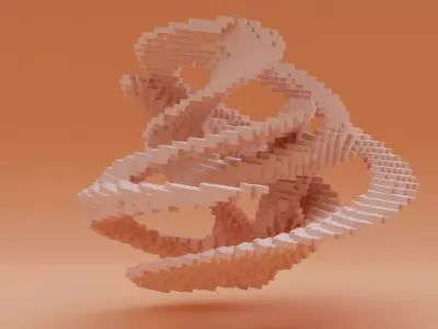 Abstract Model V13 Low-poly 3D model