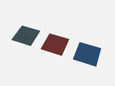 Rubber tiles 500x500x20 Low-poly 3D model