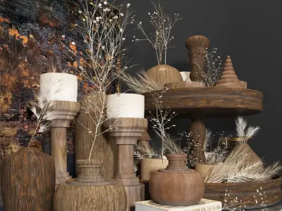 decorative set 12 3D model