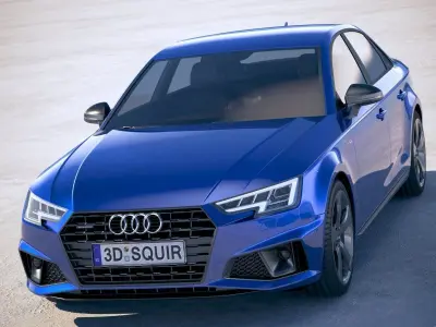 Audi A4 S-Line Sedan 2019 3D model