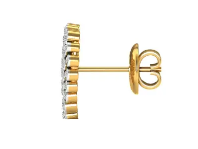 heart diamond stud 3D print model