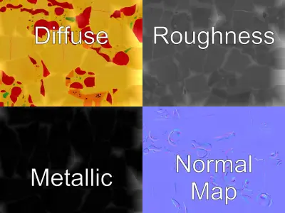 Inflatable Pizza Slice Float Fun model pack Low-poly 3D model