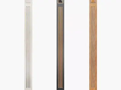 Classic pilaster 03 3D model