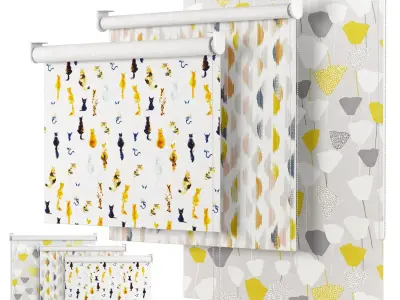 Roller Blind 14 John Lewis and Partners 3D model