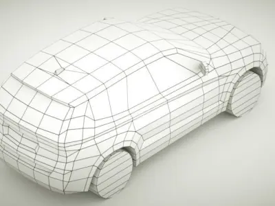 Generic SUV v6 Low-poly 3D model