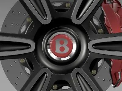 Bentley Continental GT wheel 2 3D model
