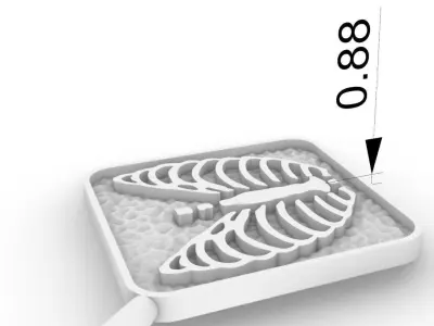 Radiologist  Brooch Free 3D print model