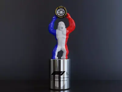 F1 Trophy - French GP Trophy 3D model