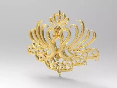 Swan Pendent Jewellery 3D print model
