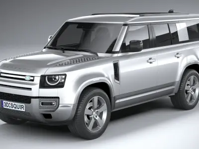 Land Rover Defender 130 2023 3D model