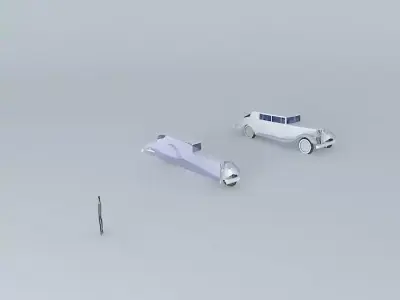 20s car Free 3D model