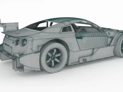 Nissan gtr r35 nismo edition 2017 3D model