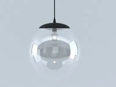 Crystal ball lamp  Free 3D model