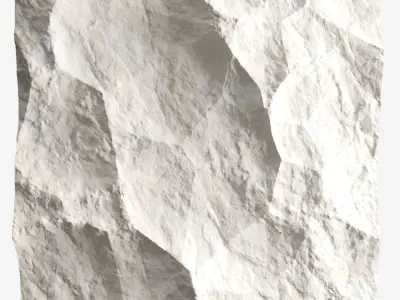 291-RockPanel piece of rock on wall 3D model