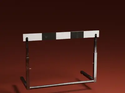 Hurdle Low-poly 3D model