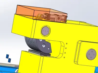 400T straightening machine 3D model