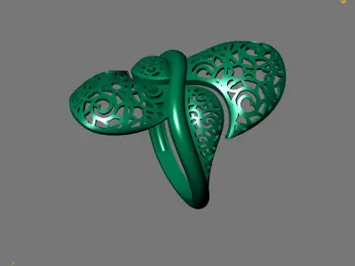Women Plain Ring Ready STL Models Womens Ring 3d models 3D print model 2