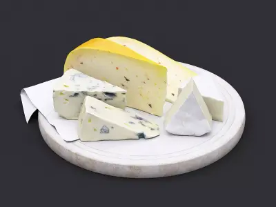 Cheese Board I 3D model