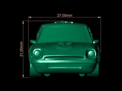 3D Model Cartoon Car 3D print model