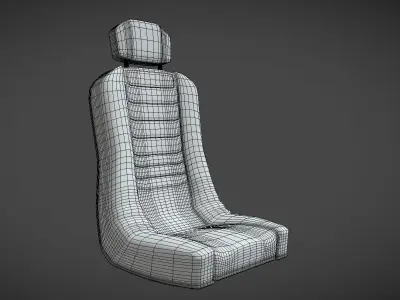 Mad Max Seat Low-poly 3D model