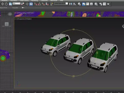 Citroen C3 Picasso 2013  3D Model Low-poly 3D model