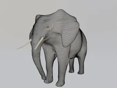 Elephant Low-poly 3D model