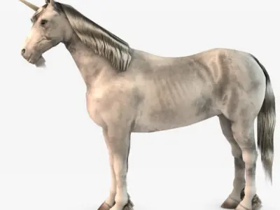 Horse and Unicorn 3D model