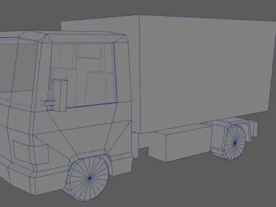 stylized vehicles Low-poly 3D model