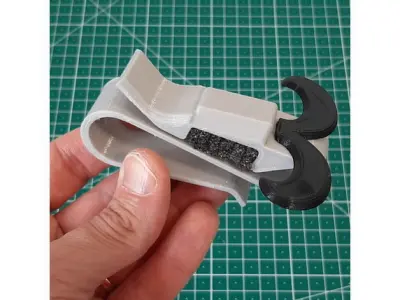 Glasses holder for car sun visor 3D print model