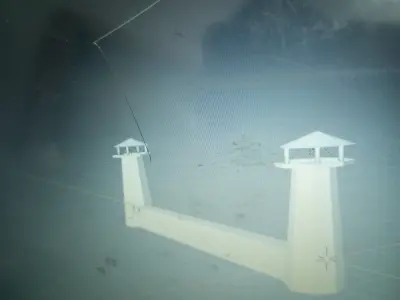 minarets and watchtower  Low-poly 3D model