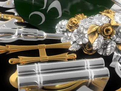 Ottoman Empire Emblem 3D model