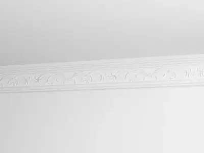 White Wall Ornament 3D model