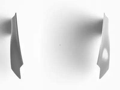 370Z Z34 Front Fenders Exterior Surface Model - 3D Laser-Scanned 3D model