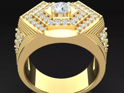 Luxury Men Rings Designs 6MR084 3D print model