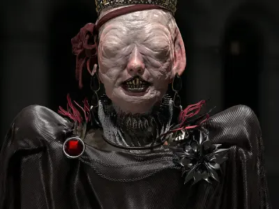FREE Highpoly model - Queen of the mutants Free 3D model