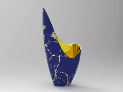 The Mouve Vase Low-poly 3D model