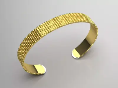 Womens Bangle Bracelet Model bg0039 3D print model