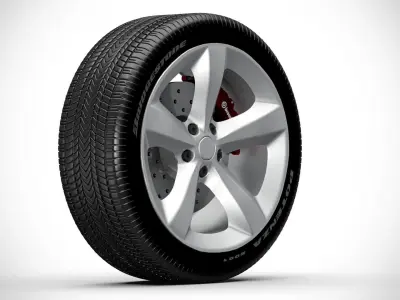 Wheel v15 3D model
