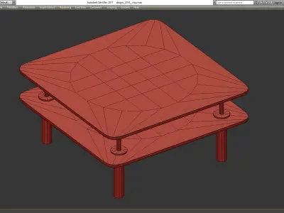 Luxury Coffee Tables 3d model Low-poly 3D model
