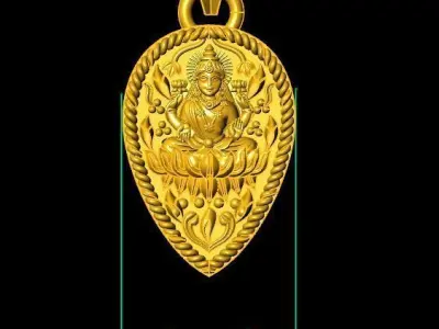 Laxmi Pendant-007  3D print model