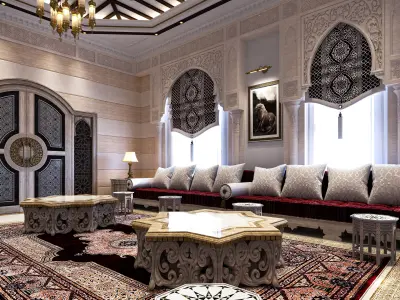Arabic Majlis 001 3D model