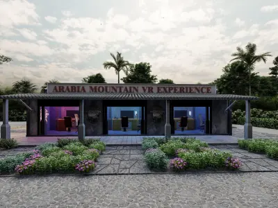 Cafe and VR Gaming Center 3D model