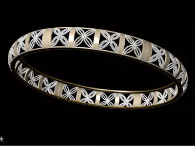 1137 Quatrefoil Lattice Kada 9gm 3D print model