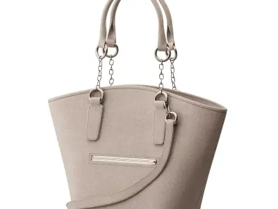 Leather Shoulder Bag Cross 3D model