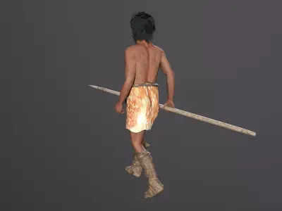 hominid Low-poly 3D model
