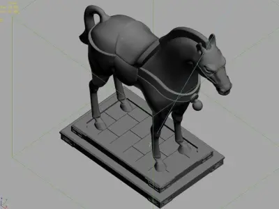 Architectural Decoration - Stone Horse 29 3D model
