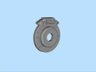 Free STL printable brake rotor disc Two versions Free 3D print model